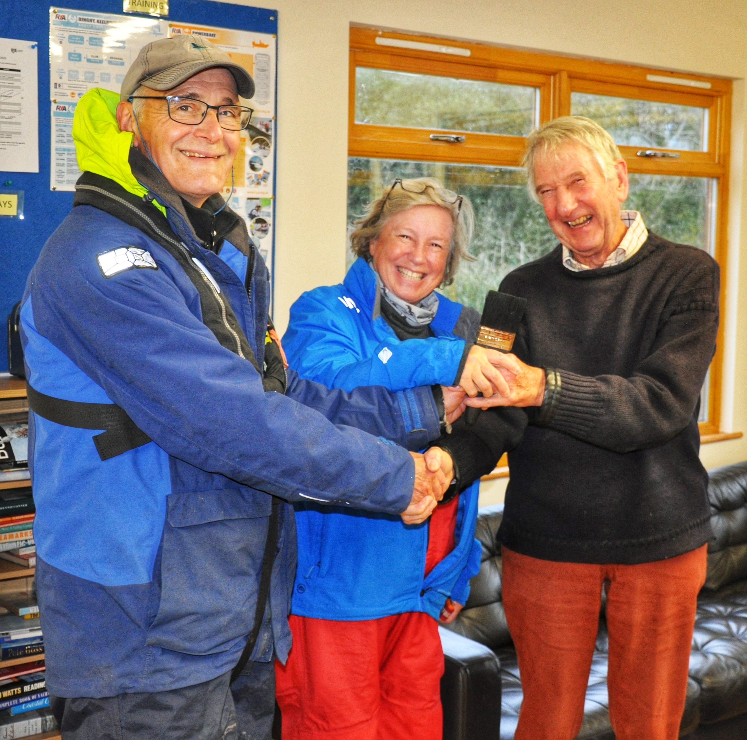 David Morgan and Rachel Duncan - winners of the Paintbrush Trophy